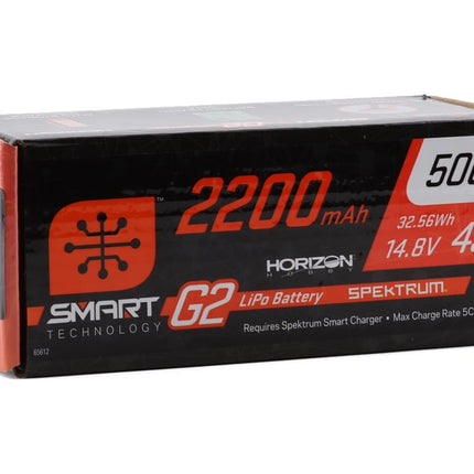 Spektrum RC 4S Smart G2 LiPo 50C Battery Pack (14.8V/2200mAh) w/IC3 Connector