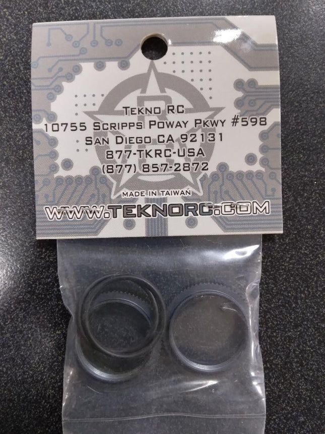 Tekno RC Aluminum Shock Adjustment Nut Set Gun Metal TKR6013 New!!