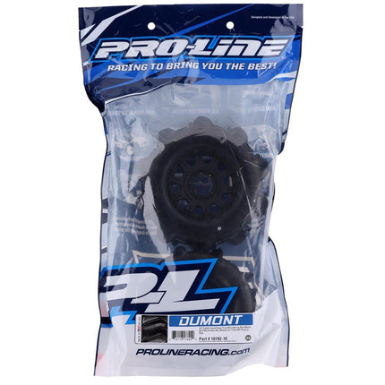 Pro-Line 1/8 Dumont F/R 3.8" MT Tires Mounted 17mm Black Raid PRO1019210