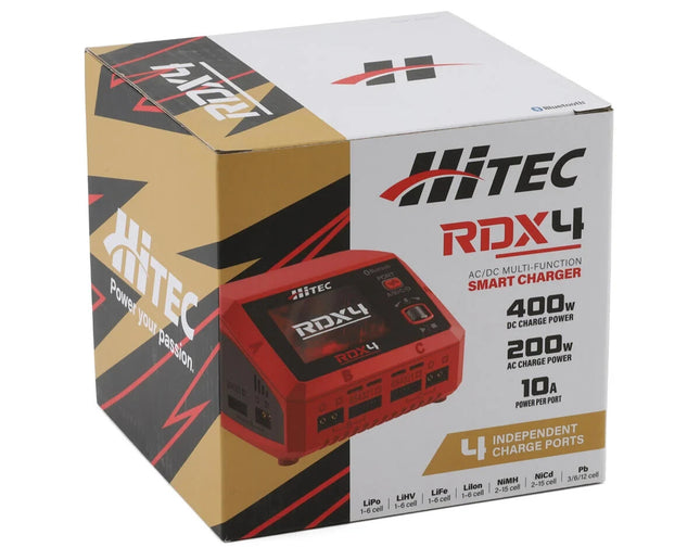 Hitec RDX4 Quad Smart LiPo Battery Balance Charger 6S/10A/AC-200W/DC-400W New!!
