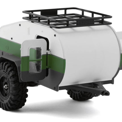 Injora Axial SCX24 1/24 Scale Teardrop Trailer w/Hitch (White/Green) INJTC01-GN