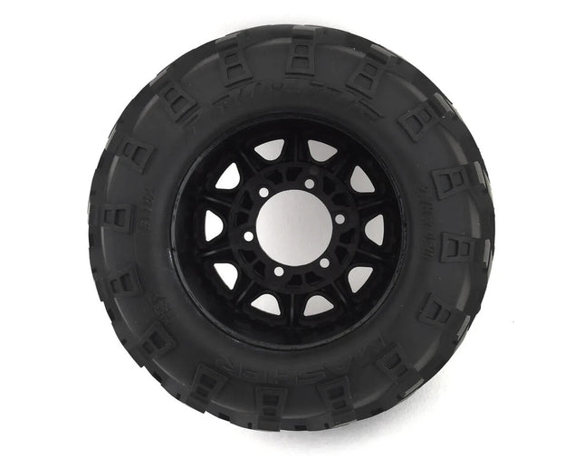 Pro-Line 1/10 Masher F/R 2.8" MT Tires Mounted 12mm/14mm Black Raid