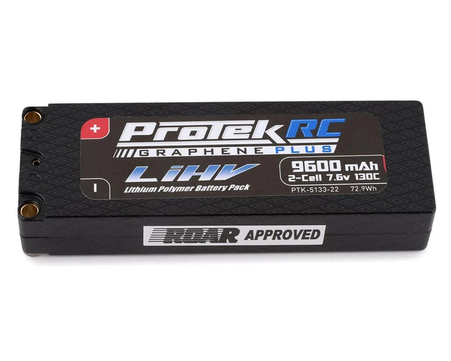 ProTek RC 2S 130C Low IR Si-Graphene + HV LiPo Battery (7.6V/9600mAh) w/5mm Conn