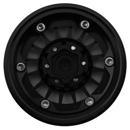 Treal Hobby Type N 1.9" Multi-Spoke Beadlock Wheels (Black)