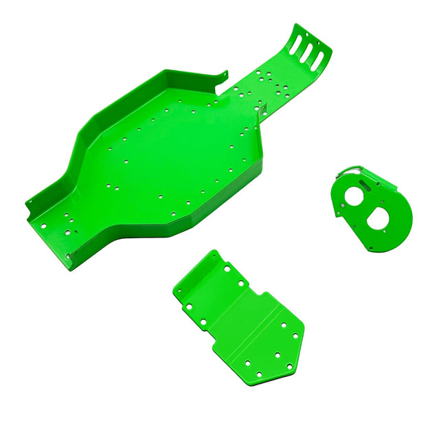 Racers Edge RCE7805G RC10T Chassis Powdercoated Retro Green