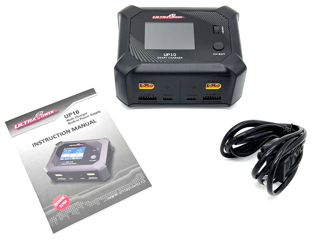 Ultra Power UP10 AC 100W DC 2X100W Dual Port Multi-Chem Smart Charger UPTUP10