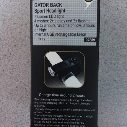 Origin8 Gator Back Vivid 4 Sport Headlight 97889 Brand New!!
