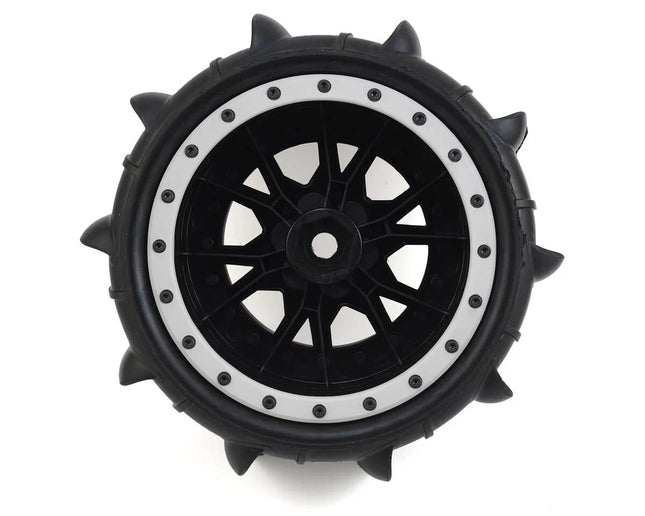 Pro-Line Sling Shot Pre-Mount Sand Tires w/Impulse Pro-Loc Wheels (MX43) Black