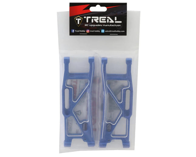Treal Hobby Aluminum Rear Suspension Arms for Traxxas Sledge (Blue) (2)
