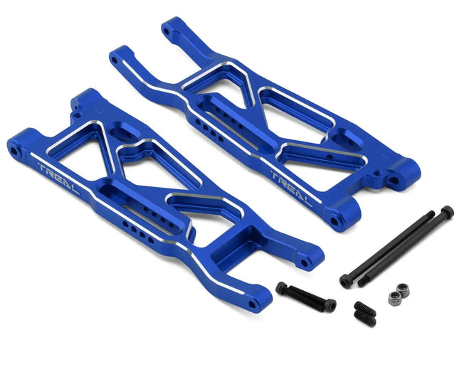 Treal Hobby Aluminum Front Suspension Arms for Traxxas Sledge (Blue) (2)