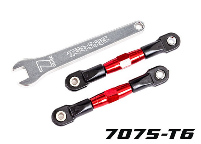Traxxas 2444R Camber Links Front Tubes Red-anodized New!!