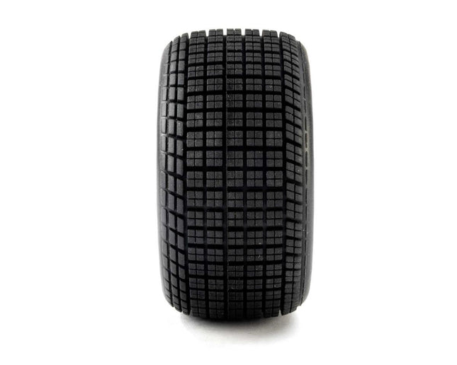 Losi 22S Dirt Late Model Hoosier 1/10 Pre-Mount Tires (Satin Alum) Med LOS-4642