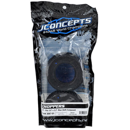 JConcepts 3067-01 Choppers Short Course Tires (2) (Blue) JCO306701
