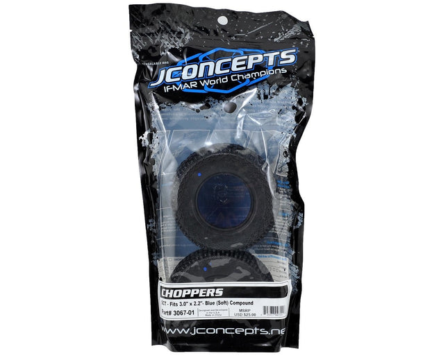 JConcepts 3067-01 Choppers Short Course Tires (2) (Blue) JCO306701