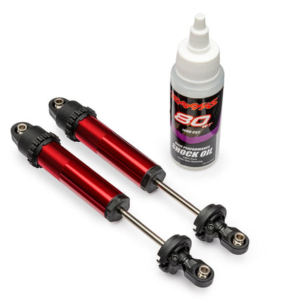 Traxxas 10962-RED Aluminum Red GT-Maxx Rear Shocks Funco (2) TRA10962RED