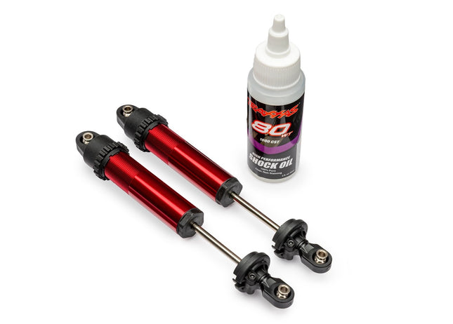 Traxxas 10962-RED Aluminum Red GT-Maxx Rear Shocks Funco (2) TRA10962RED