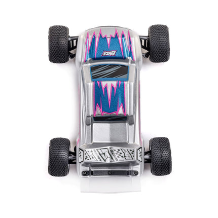 Losi Micro-T 1/28 RTR 2WD Stadium Truck Silver Battery/Charger Include LOS1392T2