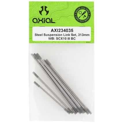 Axial Steel Suspension Link Set, 313mm WB: SCX10 III BC AXI234035