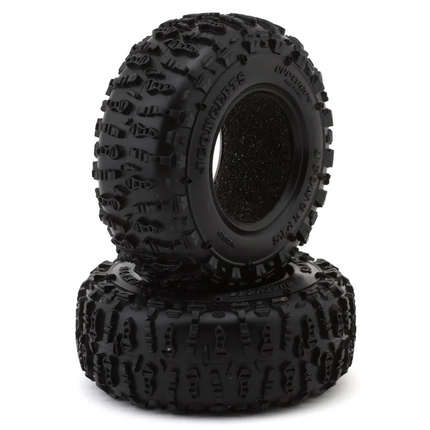 JConcepts Ruptures 1.3" Micro Rock Crawler Tires (63mm OD) Green w/Foam Inserts