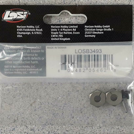 Losi Aluminum Clamping Wheel Hex Set LOSB3493 New!!