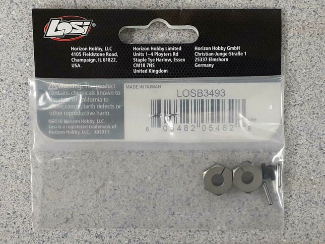 Losi Aluminum Clamping Wheel Hex Set LOSB3493 New!!
