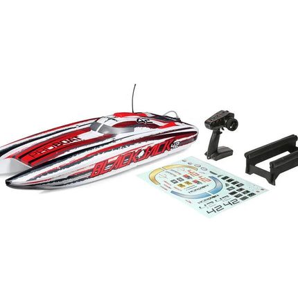 Pro Boat PRB08043T2 Blackjack 42" 8S Brushless RTR Electric Catamaran Red/White