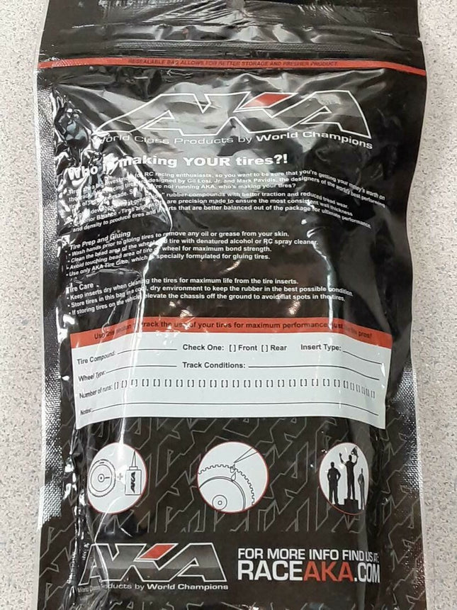 AKA 13124CR 1/10 Buggy EVO Chainlnk Rear Tire W/Insert Brand New!