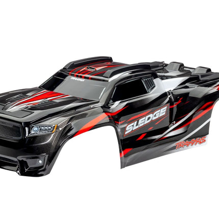 Traxxas Sledge Body Red Assembled with body support/mounts) 9511R New!!
