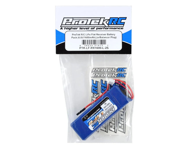 ProTek RC LiFe Receiver Battery Pack Mugen/AE/8ight-X 6.6V/1600mAh Balancer Plug