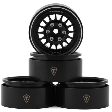 Treal Hobby Type N 1.9" Multi-Spoke Beadlock Wheels (Black)