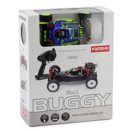 Kyosho MB-010 Mini-Z Inferno MP9 Electric 4WD Micro Buggy Readyset (Blue/Yellow)