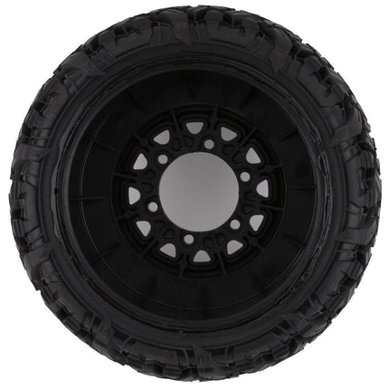 Pro-Line Icon SC Pre-Mounted Tires w/Raid Wheels Black (M2) w/Removable 12mm Hex