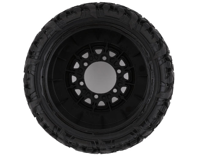 Pro-Line Icon SC Pre-Mounted Tires w/Raid Wheels Black (M2) w/Removable 12mm Hex