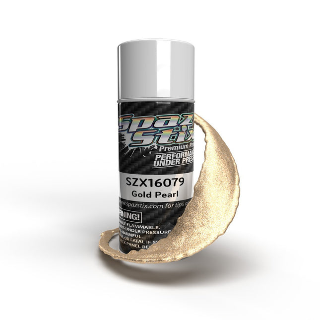 Spaz Stix Gold Pearl Aerosol Paint, 3.5oz Can SZX16079