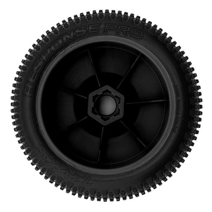 Traxxas 9074-BLK Jato 4x4 Response Pro Pre-Mounted Tires w/Dish Wheels Black