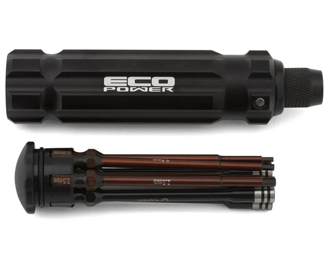 EcoPower 8-Pc 1/4 Hex/Nut Driver Set .050 1.5 2.0 2.5mm Hex/4.0 5.5 7mm Driver