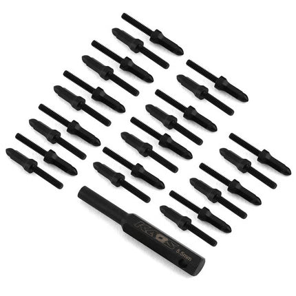 CEN CKD0618 Ford F250 KG1 Bullet Wheel Lugs Black Chrome (24) 2mm studs w/Tool