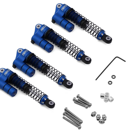 NEXX Racing Redcat Ascent-18 59mm Aluminum Oil-Filled Reservoir Shocks (Blue)