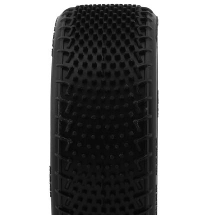 JConcepts Fuzz Bite LP Wide 2.2" Pre-Mounted 2WD Front Buggy Carpet Tires (Pink)