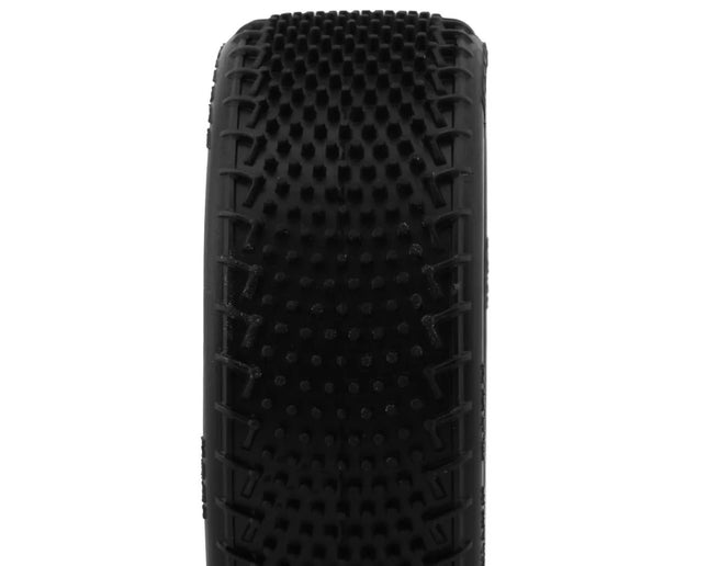 JConcepts Fuzz Bite LP Wide 2.2" Pre-Mounted 2WD Front Buggy Carpet Tires (Pink)