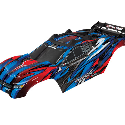 Traxxas 6717A Rustler 4X4 VXL Pre-Painted Body w/Clipless Mounting Blue TRA6717A