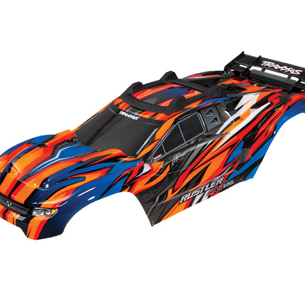 Traxxas 6717T Rustler 4X4 VXL Pre-Painted Body w/Clipless Mounting Orange TRA6717T