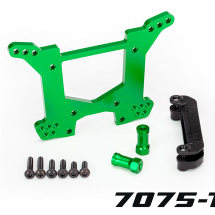 Traxxas 6738G Aluminum Rustler 4X4 Rear Shock Tower Green TRA6738G