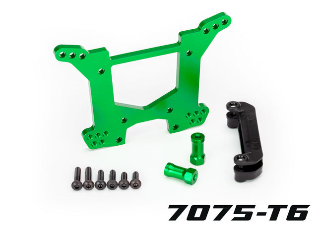 Traxxas 6738G Aluminum Rustler 4X4 Rear Shock Tower Green TRA6738G