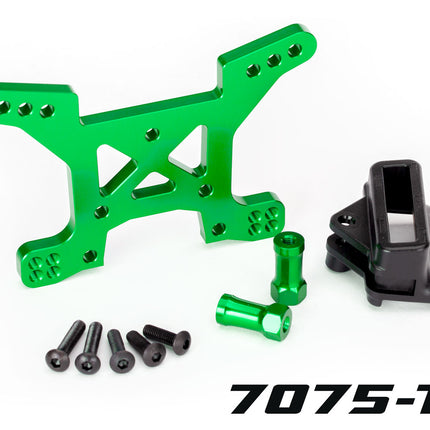 Traxxas 6739G Aluminum Rustler 4X4 Front Shock Tower Green TRA6739G