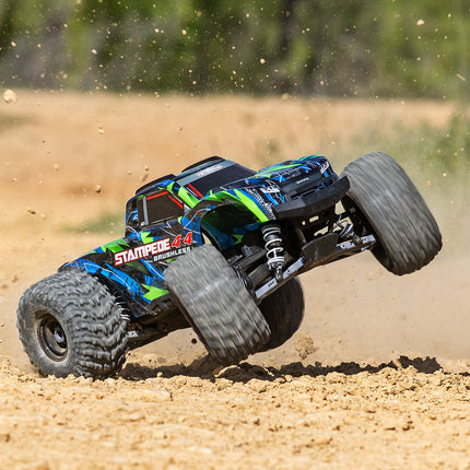 Traxxas 67454-4 Stampede® 4x4 VX3 1/10 RTR 4WD Brushless Monster Truck w/VX3 ESC, TQi™ Sport 2.4GHz Radio & TSM® (Various Colors) TRA67454-4