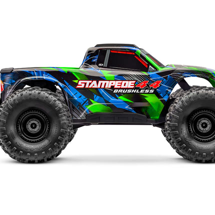 Traxxas 67454-4 Stampede® 4x4 VX3 1/10 RTR 4WD Brushless Monster Truck w/VX3 ESC, TQi™ Sport 2.4GHz Radio & TSM® (Various Colors) TRA67454-4