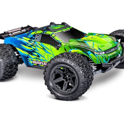 Traxxas 67464-4 Rustler® 4x4 VX3 1/10 RTR 4WD Brushless Stadium Truck w/VX3 ESC, TQi™ Sport 2.4GHz Radio & TSM® (Various Colors) TRA67464-4