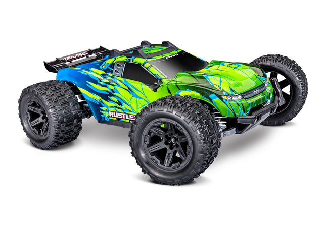 Traxxas 67464-4 Rustler® 4x4 VX3 1/10 RTR 4WD Brushless Stadium Truck w/VX3 ESC, TQi™ Sport 2.4GHz Radio & TSM® (Various Colors) TRA67464-4