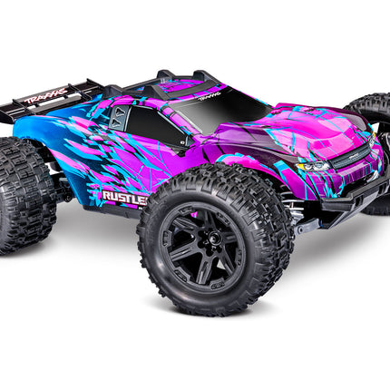 Traxxas 67464-4 Rustler® 4x4 VX3 1/10 RTR 4WD Brushless Stadium Truck w/VX3 ESC, TQi™ Sport 2.4GHz Radio & TSM® (Various Colors) TRA67464-4